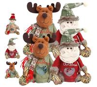3D Doll Decoration Gift Bag, Santa's 3D Doll Decoration Bags, for Presents, Candy, Fruit (D-2)