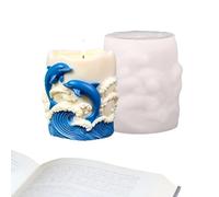 3D Dolphin Candle Mold - Reusable Cute 3D Soap Mould