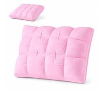 3D Down Bed Pillow-White Feather Filling Soft Plush Decorative Cushion for Sofa and Home Decor, Breathable Support for Side Back Sleepers, Guest Room Comfort (2, C)