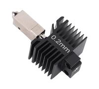 3D-Druckerdüse, integrierte Düse aus gehärtetem Stahl mit 60-W-Keramikheizung, Hotend-Ersatz für P1s 3D-Druckmaschine (0,2 mm)