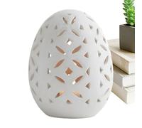 3D Egg Candle Holder - Reutilizable Carved Candlesticks, Cracked Design with Artistic Detail, Festive Centerpiece with Shape, Holiday Decor, Home Display for Indoor Family Friends