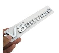 3D Emblemas Maletero Pegatinas y Carrocería Cromo Insignia Adhesivo del Logotipo para V12 V8 BITURBO Coche Logo,B