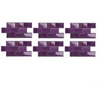 3D Epoxy estilo PVC cocina pared azulejos calcomanías impermeable vinilo adhesivo con textura realista auto respaldo (D-010)