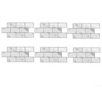 3D Epoxy estilo PVC cocina pared azulejos calcomanías impermeable vinilo adhesivo con textura realista auto respaldo (D-002)