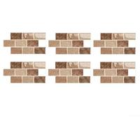 3D Epoxy estilo PVC cocina pared azulejos calcomanías impermeable vinilo adhesivo con textura realista auto respaldo (D-005)