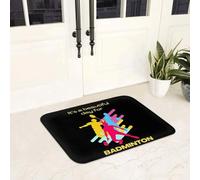 3D Es un día Precioso para bádminton, felpuda Antideslizante, Alfombra de Suelo, Alfombra Duradera para Entrada a la Cocina, Alfombrillas para los pies del Dormitorio: 40x60cm