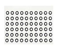 3D escaneo marcador de puntos pegatinas, Marcadores de calibración seguimiento óptico 3D negros, varios tamaños, paquete 1000-5000 unidades(Inner 2 outer 4mm(1000))