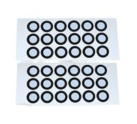 3D escaneo marcador de puntos pegatinas, Marcadores de escáner 3D for posicionamiento y calibración, tamaños múltiples negros(Inner 10mm outer 16mm(5000))