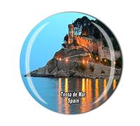 3D España Tossa de Mar Nevera Imán de Cristal de Cristal de Viaje Colección de Recuerdo de Regalo Cocina Decoración del Hogar Etiqueta Magnética