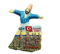 3D Estambul Turquía Refrigerador Imán de Nevera Recuerdos Turísticos Cerámica Hecha A Mano Artesanía Pegatinas Magnéticas Inicio Cocina Decoración Regalo de Viaje