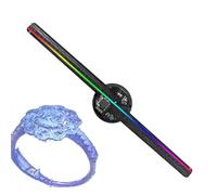 3D-Fächer-Hologramm-Projektor, 3D-Hologramm-Fächer, 16,5-Zoll-LED-Lüfter-Hologramm-Vollfarbprojektor Mit 244 LED-Lichtern, Feiertagsprojektor Mit Einer Auflösung Von 2000 X 224 Für Shop Bar Weihnachte