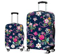 3D Fantasía Floral Patrón Imprimir Niñas Niños Cubierta De Equipaje Protectora Suave EláStico Anti-Polvo Adultos Funda De Maleta Viaje Luggage Cover con Cremallera (Style 10, L(26-28inch))