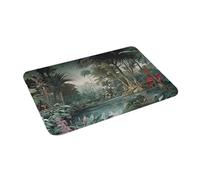 3D Felpudos antideslizantes antideslizantes selva tropical, alfombra antideslizante agua alfombra para alfombra agua para entrada a la cocina, alfombrillas para los pies del dormitorio-50x80cm