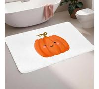 3D Flannel Anti-Slip Floor Mat Cute Pumpkin Fall Doormat Washable Carpet Rug for Kitchen Entrance Home Living Room Footpad Mats-60x90cm