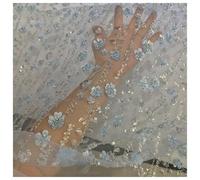 3D Flower Embroidery Sequin Beading Lace Fabric For Evening Dress