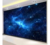 3D Fotomurales Cielo Estrellado Azul 430x300 cm Decorativos Papel Pintado Panorámico Mural Espacio del Cuerpo Celeste Tejido No Tejido Decoración de Pared Murales Moderna de Diseno w.1250
