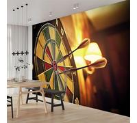 3D Fotomurales Dardos 150x105 cm Decorativos Papel Pintado Panorámico Mural Tablero de Dardos Tejido No Tejido Decoración de Pared Murales Moderna de Diseno w.3334
