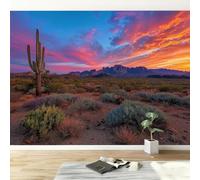 3D Fotomurales Estilo Mexicano 150x105 cm Decorativos Papel Pintado Panorámico Mural Paisaje Natural Occidental Tejido No Tejido Decoración de Pared Murales Moderna de Diseno w.2866
