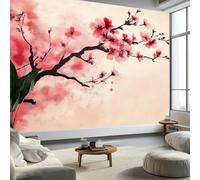 3D Fotomurales Flores de Cerezo 350x256 cm XXL Decorativos Papel Pintado Panorámico Mural Cherry Blossoms Japonés Tejido No Tejido Decoración de Pared Murales Moderna de Diseno w.1752