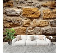 3D Fotomurales Pared en Mal Estado 150x105 cm Decorativos Papel Pintado Panorámico Mural Muro de Piedra Tejido No Tejido Decoración de Pared Murales Moderna de Diseno w.3001