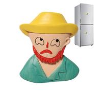 3D Fridge Magnets, Resin Sculpture Decor, Magnetic Art with Strong Hold, Handcrafted Textured Finish, Novelty Home Accent, Kitchen Office Locker Display for Notes Photos and Collectors