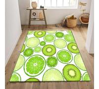 3D Fruta Alfombra De Salon Moderna Pelo Corto, Antideslizantes Alfombras De Habitacion Decorativa Dormitorio Alfombra para Comedor Balcón Salas 80 X 120 Cm - Poliéster - Limpieza Fácil -881873466260
