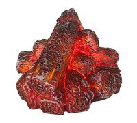 3D fuego de campamento, chimenea de leña decorativa de imitación Led de simulación sin llama de carbón de leña lámpara de pilas para Halloween Navidad Acción de Gracias Decoraciones, Estilo 2
