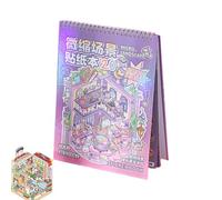 3D “Fun House” - Calcomanías En Miniatura, Lindo Libro De Dibujos Animados, Creativas Antiestrés, Accesorio De Arte Sensorial | Set De Creativas, Ideales Para