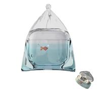 3D Funny Goldfish Bag Silicone Case Cover for AirPods 1/2/3/4 Pro,Cute Cartoon Clear Liquid Silicone Earphone Case,Shockproof Anti Drop Protection Earphone Cover