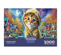3D Gato (4)_1 Puzzle 1000 Piezas, Rompecabezas para Adultos, Rompecabezas Imposable, Rompecabezas Juego De Habilidad para Toda La Familia, Rompecabezas para Adultos, Rompecabezas 52x38cm/1000pcs