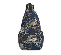 3D Gay Pride Rainbow Colored Hearts Printed Classic Sling Bag Crossbody Chest Daypack Ligero Casual Mochila Bandolera para Hombres Mujeres Adultos Viajes Senderismo Regalos