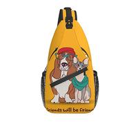 3D Gay Pride Rainbow Colored Hearts Printed Classic Sling Bag Crossbody Chest Daypack Ligero Casual Mochila Bandolera para Hombres Mujeres Adultos Viajes Senderismo Regalos