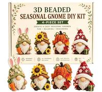 3D Gnome Beading Kit - Durrable Crafting Sets, Smmooth Surrface Cute Dwarf Figurines, Ensurre Fun Handmade Figure Builder, Primme DIY Desktop Decors Projects, For Home Offices Art Classrooms