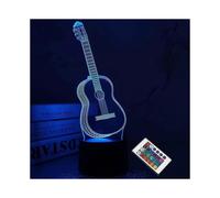 3D guitar night light with 4 flashing light modes, suitable for multiple scenarios