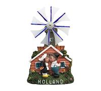 3D Holanda Molino de Viento Refrigerador Imán de Nevera Recuerdos Turísticos Hecho A Mano de Resina Artesanía Pegatinas Magnéticas Inicio Cocina Decoración Regalo de Viaje