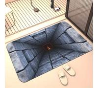 3D Hole Rug - Dog Gets Scared of 3D Hole Carpet, Rugs Optical Illusion, for Door Entrance, Bathroom, Stairs, Playroom, Living Room (1PCS-A,23.62 * 35.43 in)