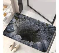 3D Hole Rug - Dog Gets Scared of 3D Hole Carpet, Rugs Optical Illusion, for Door Entrance, Bathroom, Stairs, Playroom, Living Room (1PCS-B,31.5 * 47.24 in)