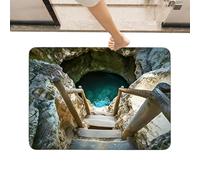 3D Hole Rug | Quick Dry Not Sliding Soft Mat | Optical Illusion Door Mat Área Rug | No deslizante Quick Dry Velvet Mats for Bedroom Living Room Bathroom Kitchen Entryway Indoor Outdoor Office