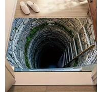 3D Hole Rug, Rugs That Look like a Hole, Trap Optical Illusion Bottomless Non-slip Doormat, Test & Game with Your Cat Or Dog, for Door Entrance, Bathroom, Living Room (13, 40*60cm/15.7*23.6in)