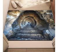 3D Hole Rug, Rugs That Look like a Hole, Trap Optical Illusion Bottomless Non-slip Doormat, Test & Game with Your Cat Or Dog, for Door Entrance, Bathroom, Living Room (6, 40*60cm/15.7*23.6in)