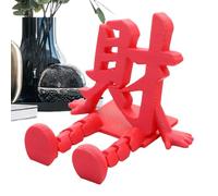 3d Horse Desktop Decoration, Chinese New Year Ornament, 6x6 Inches Auspicious Figurine, Festive Desktop Decor, Year of the Horse Ornament with Colorful Design, Table Decor for Home Desk Shelf Mantel