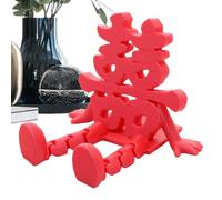 3d Horse Desktop Decoration, Chinese New Year Ornament, 6x6 Inches Auspicious Figurine, Festive Desktop Decor, Year of the Horse Ornament with Colorful Design, Table Decor for Home Desk Shelf Mantel