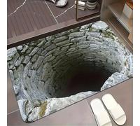 3D Illusion Floor Rug Non Slip Entryway Mat for Indoor & Outdoor Use,Non Slip Rug for Indoor & Outdoor,Playroom,Living Room,Office,Bedroom,Porch (C, 50 * 80cm)