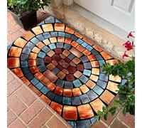 3D Illusion Floor Rug Non Slip Entryway Mat for Indoor & Outdoor Use,Non Slip Rug for Indoor & Outdoor,Playroom,Living Room,Office,Bedroom,Porch (B, 50 * 80cm)