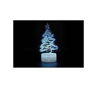 3D Illusion Night Lights Christmas Tree for Kids, 16 Color Changing Kids Room Night Light with Touch and Remote Control Holiday or Birthday Gift for C
