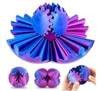 3D Impreso Bola De Engranajes Fidget, Gear Ball Fidget Toy Esfera Alivio Estrés Bola De Engranajes Cube Fidget Toy Juguetes sensoriales para aliviar el estrés Regalo para niños y Adultos