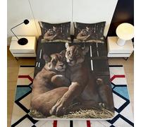 3D Impreso Puma Fitted Sheet Microfibra Bolsillo Profundo Ropa de Cama Dormitorio Pumas Mattress Fitted Cover Antideslizante Adultos Jóvenes 90x200x25cm