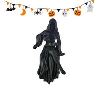 3D Impreso Spooky Gothic Fantasy Decoration - Figura gótica Robed, Goddess Garden Statue | for Halloween Home Room Bathroom Library Corner Tabletop Desktop Shelf Gabinete