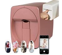 3D Impresora De UñAs Inteligente, ResolucióN De ImpresióN,2400DPI Reconocimiento Ai De Cara De UñAs, Compatible Con Wifi/Diy/Usb, Para SalóN De UñAs En Casa,C