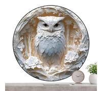 3D Jigsaw Puzzle - 150 Piece Wooden Owl Puzzle, Challenging Bird Shaped Brain Teaser, Precision Cut Hard Puzzles Model | Adult Educational Gift for Thanksgiving Christmas Home Display